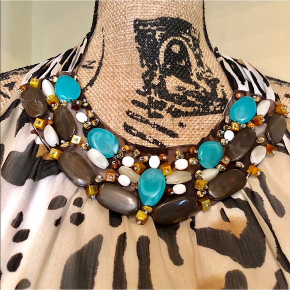 ~Cache~ Cheetah animal print and stone blouse - Picture 6 of 6